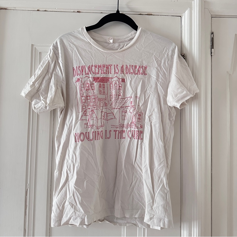 Graphic tee - displacement is a disease